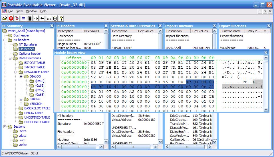 Codedebug 32 Bit 64 Bit Advance Pe Viewer